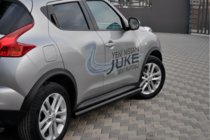 Nissan Juke 2010–2019 Stranske cevi Ø60 Black (2 kos, nerjavno jeklo) fotografija 2