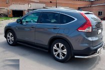 Honda CRV 2012–2016 Stranske cevi BB002 Black (2 kos, nerjaveče jeklo) fotografija 3