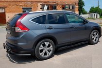 Honda CRV 2012–2016 Stranske cevi BB002 Black (2 kos, nerjaveče jeklo) fotografija 4