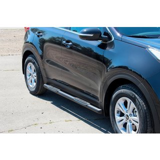 Stranske cevi BB002 Black (2 kos, nerjaveče jeklo) Kia Sportage 2015–2021 fotografija 4