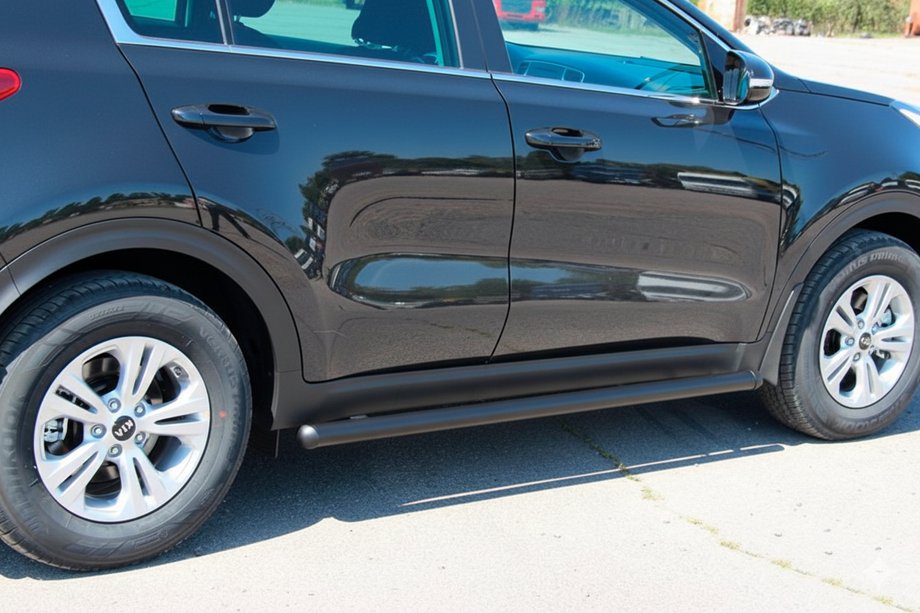 Kia Sportage 2015–2021 Stranske cevi BB001 Black (2 kos, nerjaveče jeklo) Image