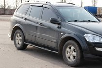 SsangYong Kyron 2005–2014 Stranske cevi BB002 Black (2 kosa, nerjavno jeklo) fotografija 2