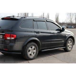 Stranske cevi BB002 Black (2 kosa, nerjavno jeklo) SsangYong Kyron 2005–2014 fotografija 3