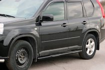 Nissan X-trail T31 2007–2014 Stranske cevi BB002 Black (2 kos, nerjaveče jeklo) fotografija 4