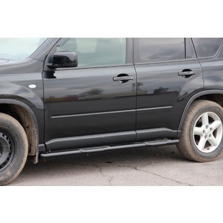 Stranske cevi BB002 Black (2 kos, nerjaveče jeklo) fotografija 1