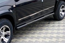 Kia Carens 1999–2012 Stranske cevi Black (nerjaveče jeklo) fotografija 1
