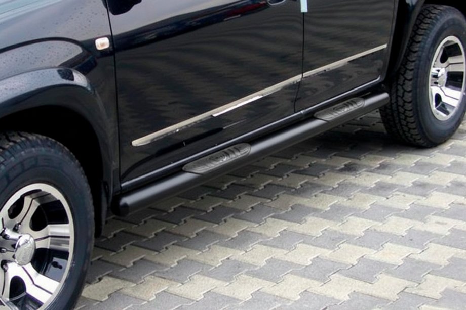 Kia Carens 1999–2012 Stranske cevi Black (nerjaveče jeklo) Image