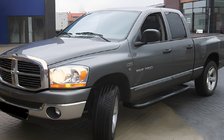 Dodge RAM (DR/DH/D1/DC/DM) 2002–2009 Kotne bočne cevi Black (2 kos, nerjavno jeklo) fotografija 1