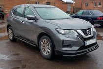 Nissan X-trail T32/Rogue 2014–2021 Stranske cevi Black (2 kosa, nerjavno jeklo) fotografija 2