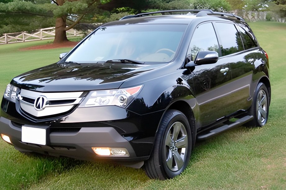 Acura MDX 2007–2013 Stranske cevi Black (2 kosa, nerjavno jeklo) Image