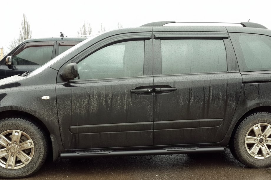 Kia Carnival 2002–2013 Stranske cevi Black (2 kos, nerjavno jeklo) Image