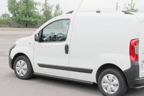 Fiat Fiorino/Qubo 2008–2024 Stranske cevi Ø60 Black (2 kosa, nerjavno jeklo) fotografija 1