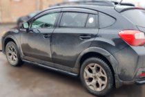 Subaru XV 2011–2017 Stranske cevi BB002 Black (2 kosa, nerjavno jeklo) fotografija 3