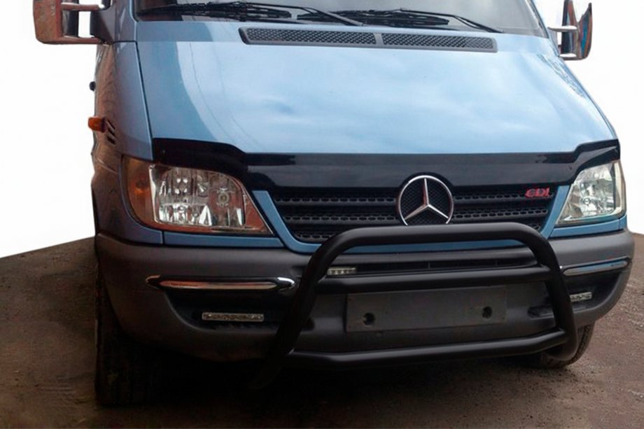 Mercedes Sprinter W901/902/903/904/905 1995–2006 Sprednji zaščitni lok WT022 Black (nerjavno jeklo) 2000–2006 Image
