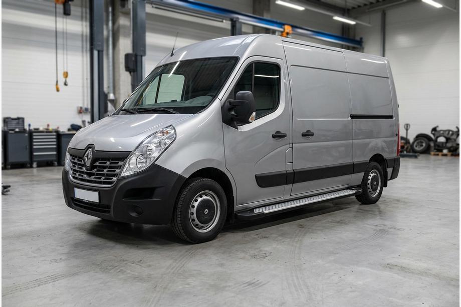 Renault Master 2011–2023 Stranske stopnice Allmond Grey (2 kosa, aluminij) Image