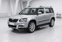 Skoda Yeti 2009–2017 Stranske stopnice RedLine V1 (2 kos, aluminij) fotografija 1