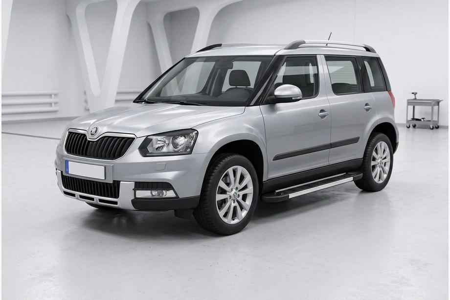 Skoda Yeti 2009–2017 Stranske stopnice RedLine V1 (2 kos, aluminij) Image