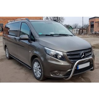 Stranske cevi Black (2 kos, nerjavno jeklo) fotografija 1