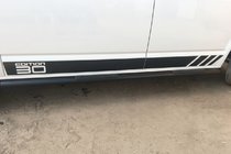 Volkswagen T5 Multivan 2003–2010 Stranske cevi Black (2 kos, nerjavno jeklo) fotografija 11