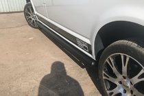 Volkswagen T5 Multivan 2003–2010 Stranske cevi Black (2 kos, nerjavno jeklo) fotografija 8