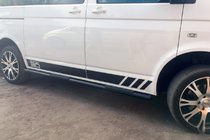 Volkswagen T5 2010–2015 Stranske cevi Black (2 kos, nerjavno jeklo) fotografija 12