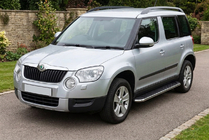 Skoda Yeti 2009–2017 Stranski pragovi Maydos V1 (2 kos, aluminij ↗ nerjaveče jeklo) fotografija 1