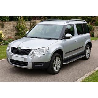 Stranski pragovi Maydos V1 (2 kos, aluminij ↗ nerjaveče jeklo) Skoda Yeti 2009–2017 fotografija 1