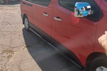 Renault Trafic 2015– Stranske cevi BB002 Black (2 kosa, nerjavno jeklo) fotografija 4