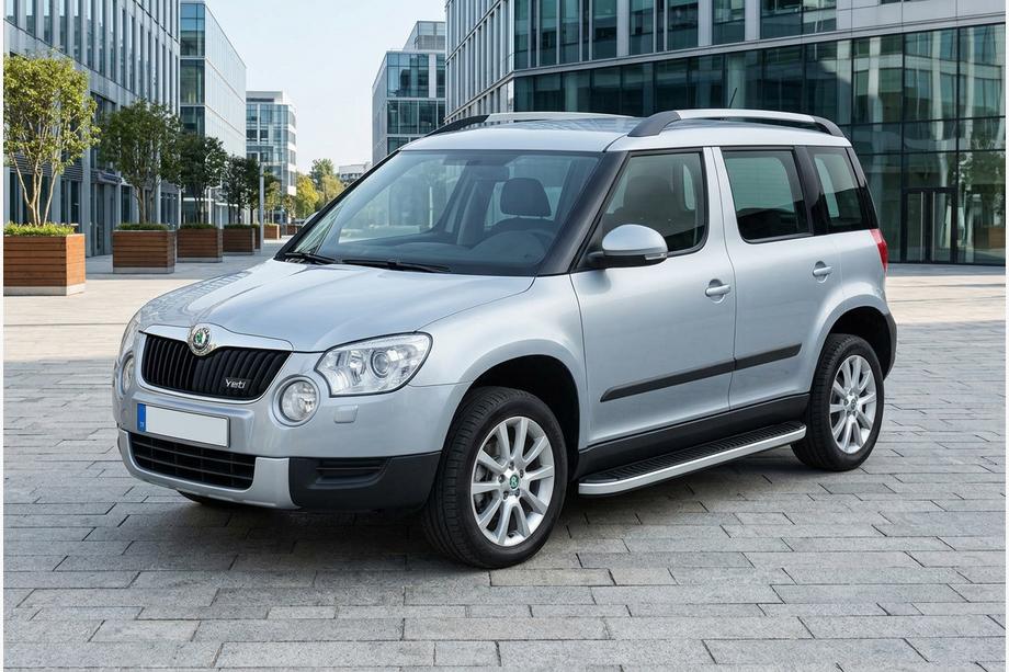 Skoda Yeti 2009–2017 Stranske stopnice Tayga Grey (2 kos, aluminij) Image