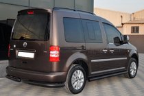 Volkswagen Caddy 2020– Stranske cevi BB001 Black (2 kos, nerjaveče jeklo) fotografija 6