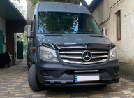 Mercedes Sprinter W906 2006–2018 Sprednja spodnja zaščitna cev Shark Black (nerjavno jeklo) od 2013 fotografija 2