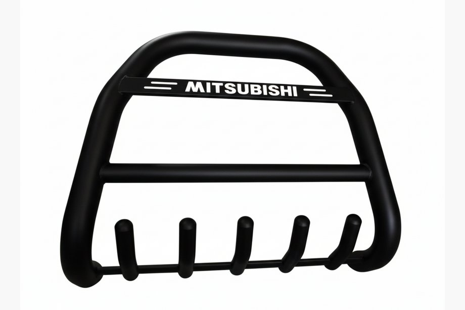 Mitsubishi Pajero Wagon IV 2006–2021 Sprednji zaščitni lok (bullbar) QT012 Black (nerjavno jeklo) Image
