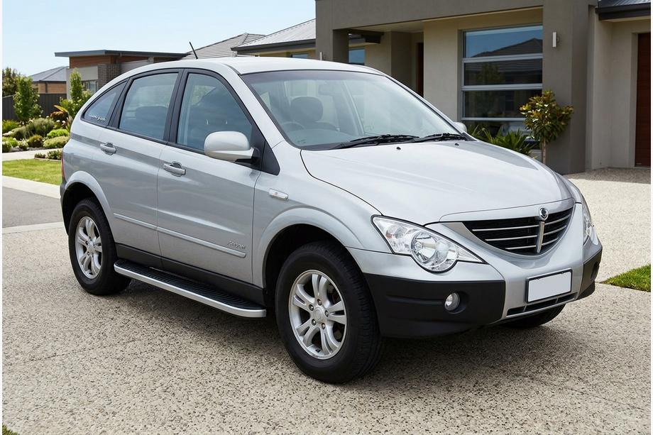 SsangYong Action 2005–2018 Stranske stopnice Tayga Grey (2 kos, aluminij) Image