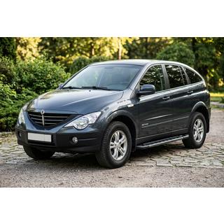 Stranske stopnice RedLine Black (2 kosa, aluminij) SsangYong Action 2005–2018 fotografija 1