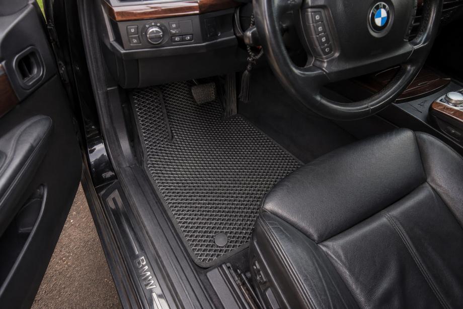 BMW serija 7 E65/66 2001–2008 EVA talne preproge za notranjost (za E66, črne) Image