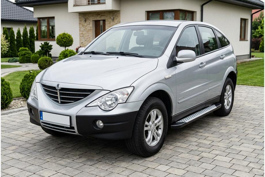 SsangYong Action 2005–2018 Stranske stopnice Allmond Grey (2 kosa, aluminij) Image