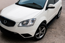 SsangYong Korando 2010–2019 Bočne stopnice Allmond Black (2 kosa, aluminij) fotografija 1