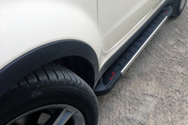 SsangYong Korando 2010–2019 Stranske stopnice RedLine V1 (2 kos, aluminij) fotografija 1