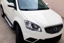 SsangYong Korando 2010–2019 Stranski pragovi Line (2 kos, aluminij) fotografija 1