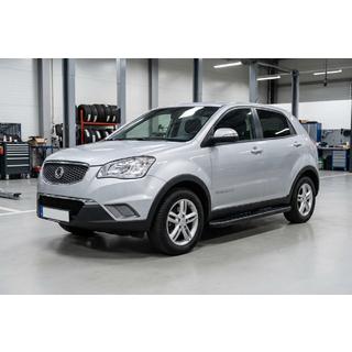 Bočne stopnice Bosphorus Black (2 kos, aluminij) SsangYong Korando 2010–2019 fotografija 1