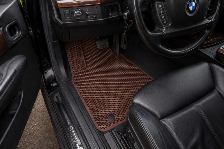 BMW serija 7 E65/66 2001–2008 EVA tepihi za avto (za E66, rjavi) Image