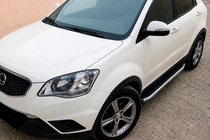 SsangYong Korando 2010–2019 Stranski pragovi Fullmond (2 kosa, aluminij) fotografija 1