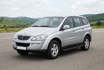 SsangYong Kyron 2005–2014 Bočne stopnice Allmond Black (2 kosa, aluminij) fotografija 1