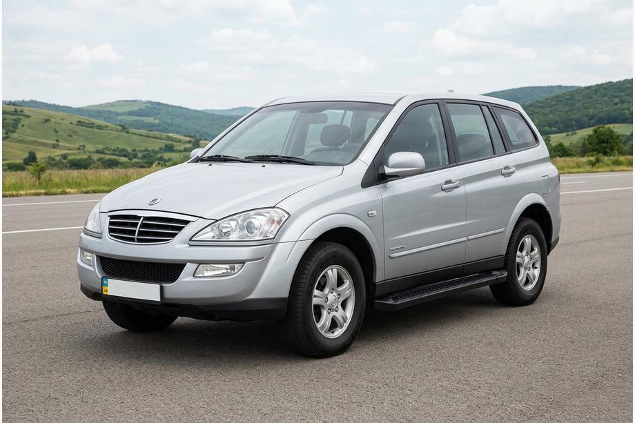 SsangYong Kyron 2005–2014 Bočne stopnice Allmond Black (2 kosa, aluminij) Image