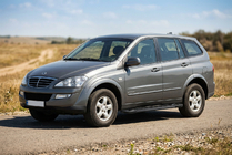SsangYong Kyron 2005–2014 Stranske stopnice RedLine Black (2 kosa, aluminij) fotografija 1