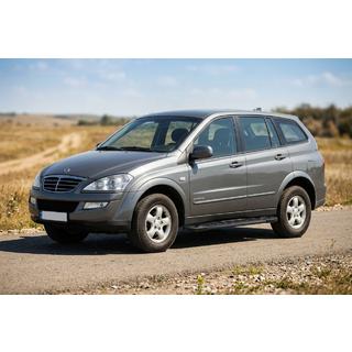 Stranske stopnice RedLine Black (2 kosa, aluminij) SsangYong Kyron 2005–2014 fotografija 1