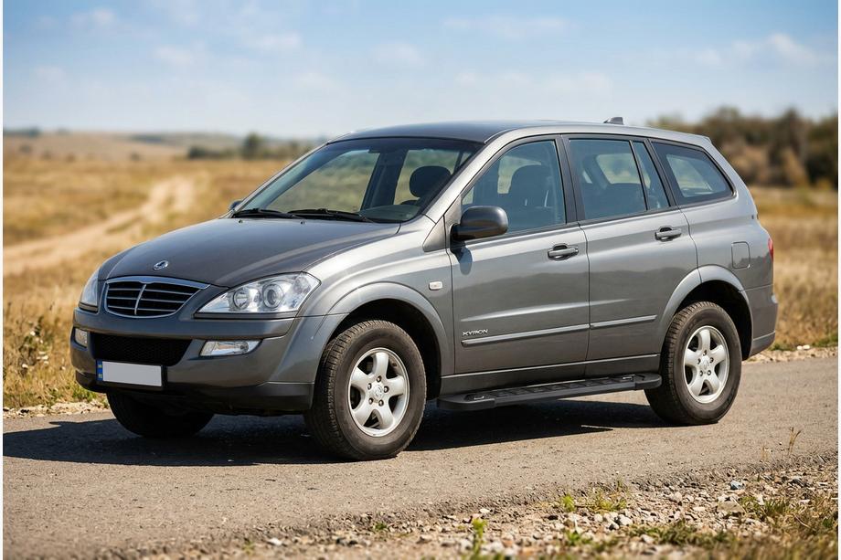 SsangYong Kyron 2005–2014 Stranske stopnice RedLine Black (2 kosa, aluminij) Image
