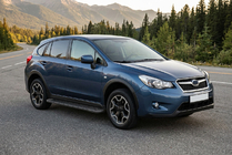 Subaru XV 2011–2017 Bočne stopnice Allmond Black (2 kosa, aluminij) fotografija 1