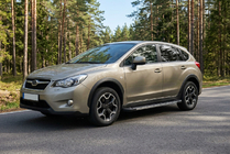 Subaru XV 2011–2017 Stranske stopnice RedLine V1 (2 kos, aluminij) fotografija 1