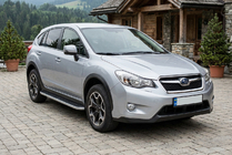 Subaru XV 2011–2017 Stranske stopnice Tayga Grey (2 kos, aluminij) fotografija 1